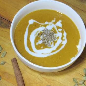 Red Lentil Soup with Cardamom and Coconut Milk