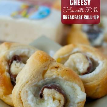 Cheesy Havarti Dill Breakfast Roll-Ups