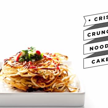 Crispy Noodle Cake