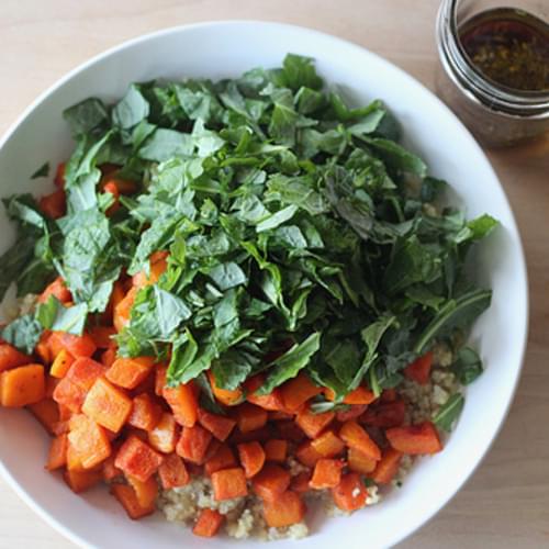 Kale and Roasted Squash Quinoa Salad