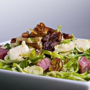 Brussels Sprouts Salad With Soppressata Vinaigrette