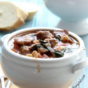 Slow Cooker Beef and White Bean Stew