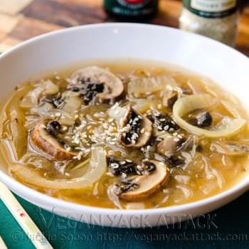 Mushroom Onion Miso Soup