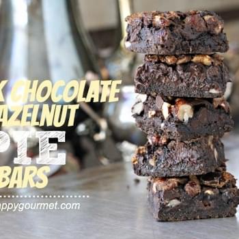 Dark Chocolate Hazelnut Pie Bars