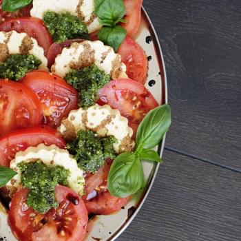 Vegan Caprese Salad with Tofu