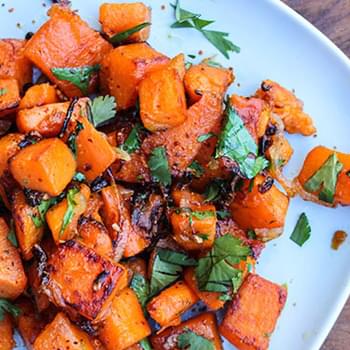 Sautéed Sweet Potatoes with Shallot, Chile and Lime