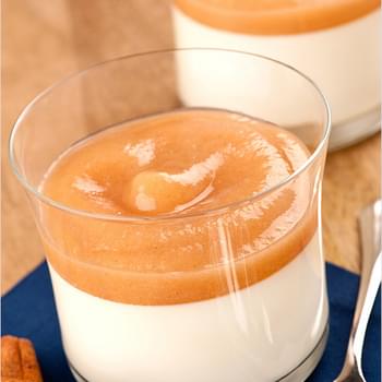 Panna Cotta with Spiced Pear Purée