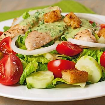 Garden Chicken Salad with Buttermilk-Herb Dressing