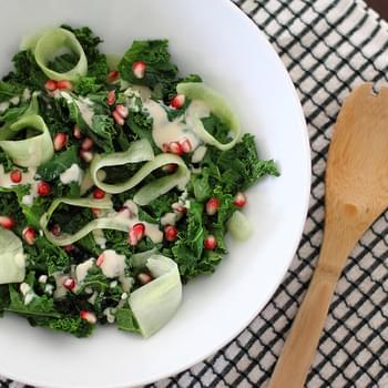 Kale Caesar Salad With Pomegranate & Melissa’s Produce