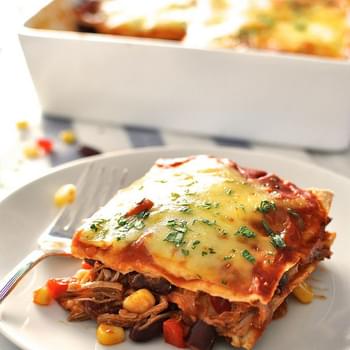 Mexican Lasagna Enchilada Stack