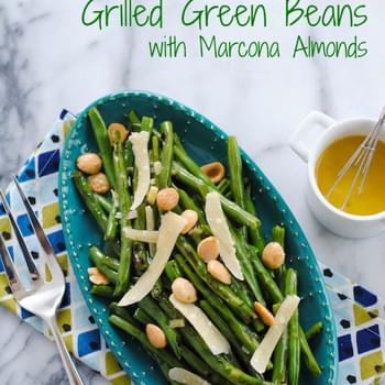 Grilled Green Beans with Marcona Almonds
