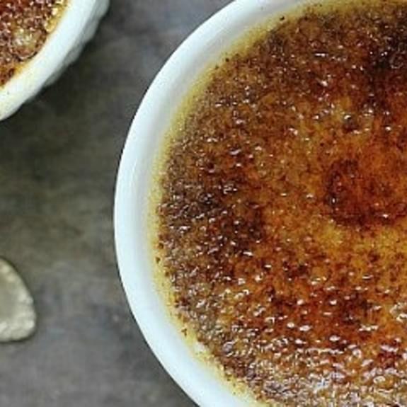 Pumpkin Creme Brulee with White Chocolate