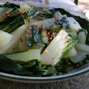 Bok Choy with Asian Dressing