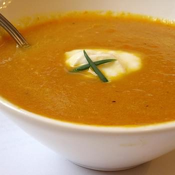 Cream of Carrot Soup recipe – 166 calories
