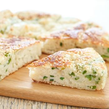 Chinese Sesame Bread with Scallions