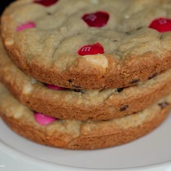 Raspberry Scented M&M Cookies