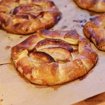 Apple Galettes with Whiskey Salted Caramel Sauce