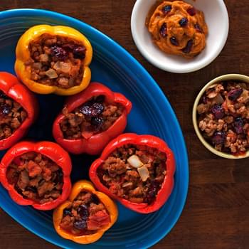 Thanksgiving-Inspired Paleo Stuffed Peppers