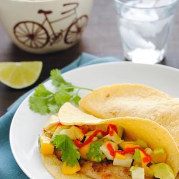 Grilled Fish Tacos with Summer Salsa