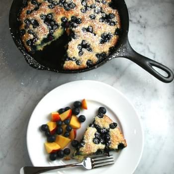 Oven-Baked Blueberry Pancake