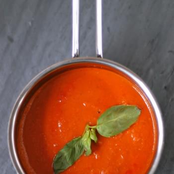 Five Ingredient Tomato-Basil Soup