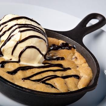 Brown Butter Chocolate Chip Cookie in a Skillet