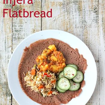 Ethiopian Injera - 100% Teff flatbread. Vegan Glutenfree