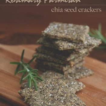 Rosemary Parmesan Chia Seed Crackers – Nut-Free