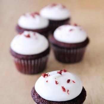 Sprinkles-inspired Mini Red Velvet Cupcakes