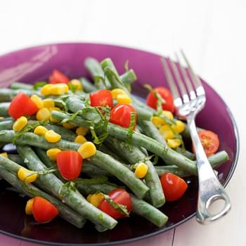 Green Bean Salad with Goat Cheese Dressing