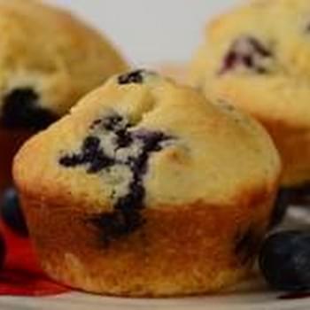 Blueberry Cornbread Muffins Recipe & Video