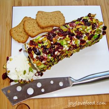 Goat Cheese with Pistachios & Cranberries