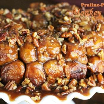 Praline-Pecan Monkey Bread [Using Rhodes Fozen Yeast Rolls]
