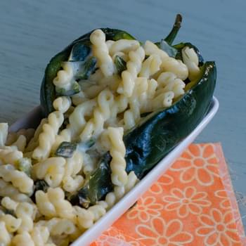 Roasted Poblano and Goat Cheese Mac