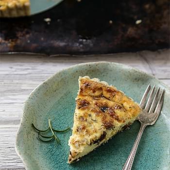 Caramelized Shallot and Gruyère Quiche with Rosemary Crust