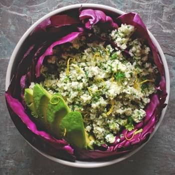 Marinated Artichoke & Cauliflower "cous Cous" Salad