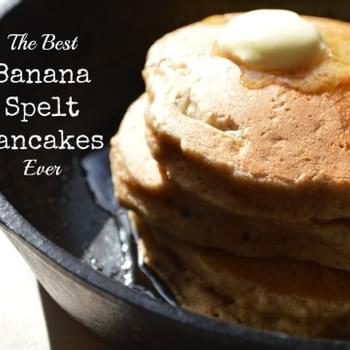 Bestie Banana Spelt Pancakes