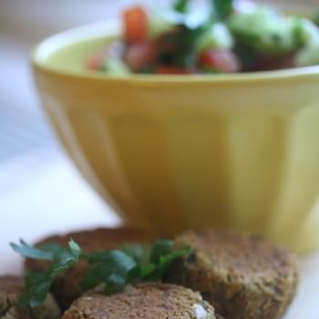 Spicy Baked Falafel with Tahini Aioli (Gluten-Free)