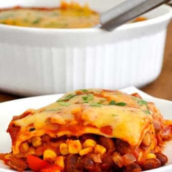 Healthy Mexican Lasagna / Lasagne
