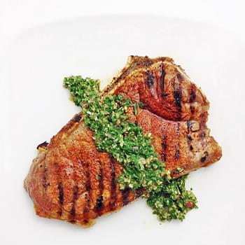 Spice Rubbed Steak with Chimmichurri