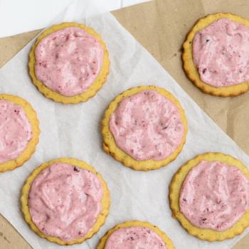 Cranberry Frosted Pistachio Cookies