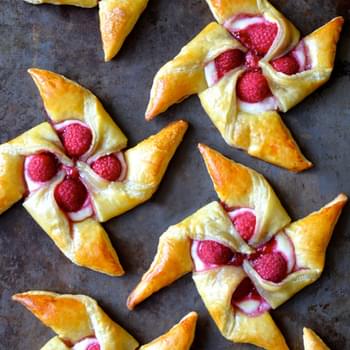 Raspberry Cream Cheese Pinwheel Pastries