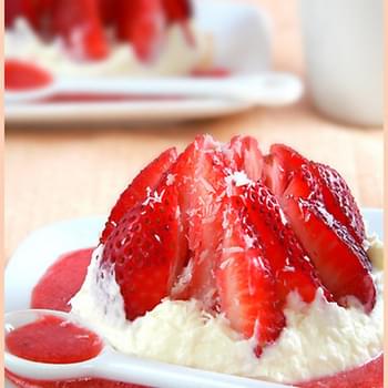 Strawberry Love Dessert and its Coconut Cream