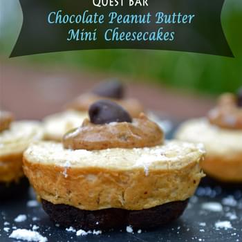 {QuestBar} Mini Chocolate Peanut Butter Cheesecakes