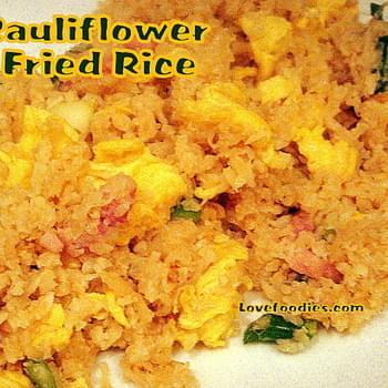Magic Cauliflower Fried Rice with Bacon & Egg