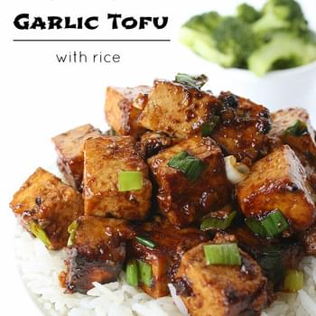 Asian Garlic Tofu with Rice