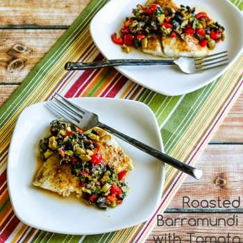 Roasted Barramundi with Tomato and Olive Relish