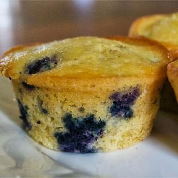 Blueberry Cornmeal Muffins - makes 12 muffins