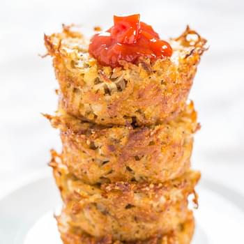 Baked Parmesan Hash Brown Cups