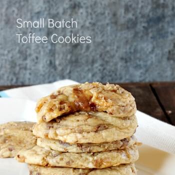 Small Batch Soft Toffee Cookie